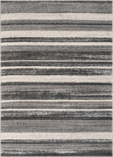 Cadi Contemporary Stripes Grey Rug