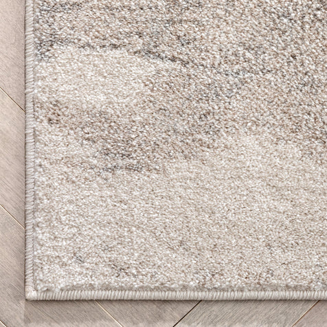 Norman Abstract Distressed Ivory Vintage Rug