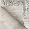 Madia Industrial Solid & Striped Distressed Grey Rug