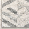 Cordoba Modern Geometric Diamond Pattern Grey Rug