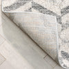 Cordoba Modern Geometric Diamond Pattern Grey Rug
