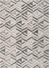 Cordoba Modern Geometric Diamond Pattern Grey Rug