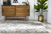 Cordoba Modern Geometric Diamond Pattern Grey Rug