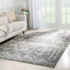 Julie Distressed Chevron Stripes Grey Rug