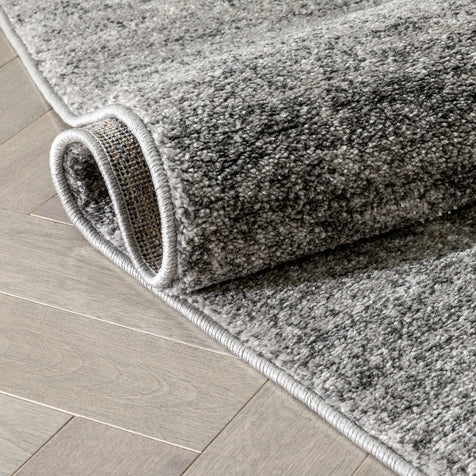 Finca Industrial Solid & Striped Distressed Grey Rug