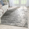 Finca Industrial Solid & Striped Distressed Grey Rug
