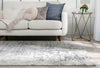Finca Industrial Solid & Striped Distressed Grey Rug