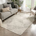 Este Mid-Century Modern Geometric Distressed Grey Kilim-Style Rug