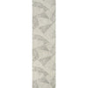 Este Mid-Century Modern Geometric Distressed Grey Kilim-Style Rug