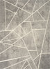 Saleme Mid-Century Modern Geometric Distressed Grey Kilim-Style Rug