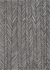 Rimini Contemporary Geometric Pattern Black Kilim-Style Rug
