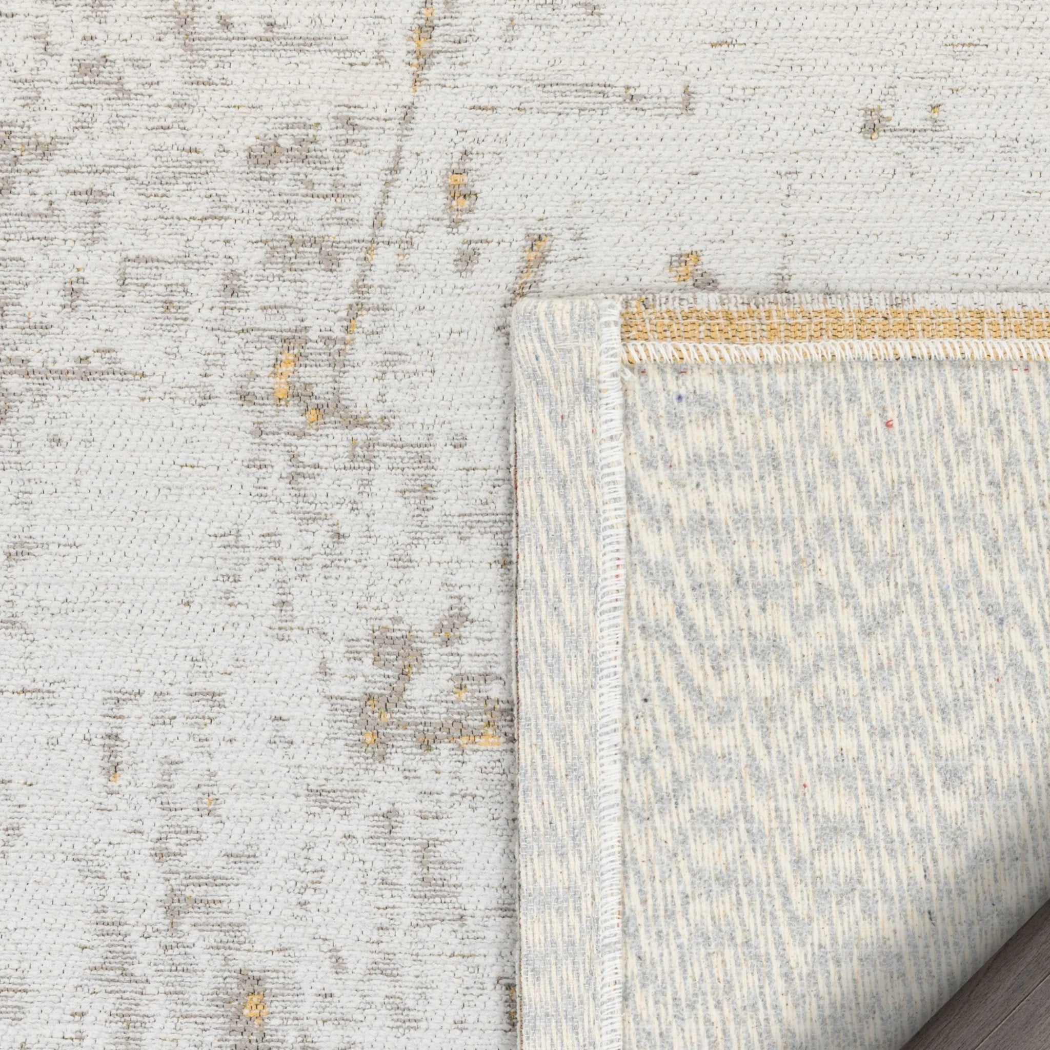 Napio Modern Abstract Brush Stroke Grey 5'3" x 7'3" Rug Well Woven