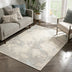 Forio Contemporary Distressed Marble Pattern Beige Kilim-Style Rug