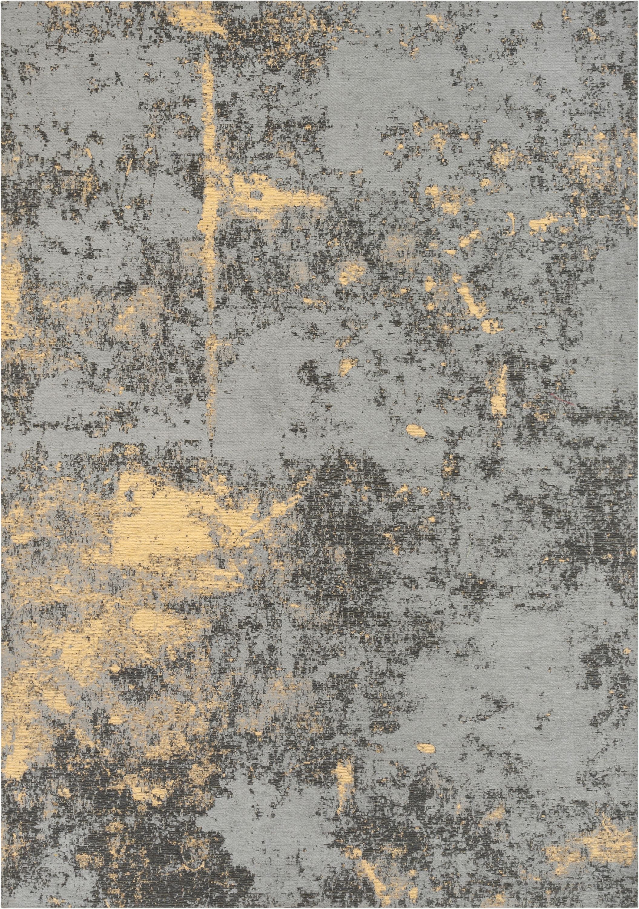 Stressa Modern Abstract Brush Stroke Beige 5'3" x 7'3" Rug