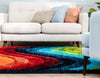 Lowry Abstract Waves Shag Multi 3D Textured Rug