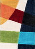 Remi Contemporary Geometric Boxes 3D Textured Shag Multi Rainbow Rug