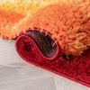 Mika Retro Chevron 3D Textured Shag Rainbow Multi Rug