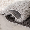 Mika Retro Chevron 3D Textured Shag Yellow Grey Rug