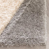 Mika Retro Chevron 3D Textured Shag Yellow Grey Rug