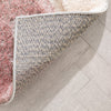 Remi Modern Geometric Stripes 3D Textured Shag Blush Gold Rug