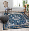 Mahal Blue Vintage Medallion Rug