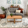 Prato Tribal Southwestern Geometric Blue Rug