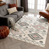 Prato Tribal Southwestern Geometric Pink Rug