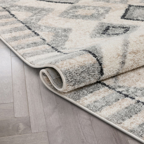 Asti Moroccan Diamond Pattern Beige Rug