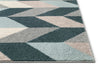 Porter Blue Mid-Century Modern Geometric Rug