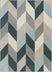 Porter Blue Mid-Century Modern Geometric Rug
