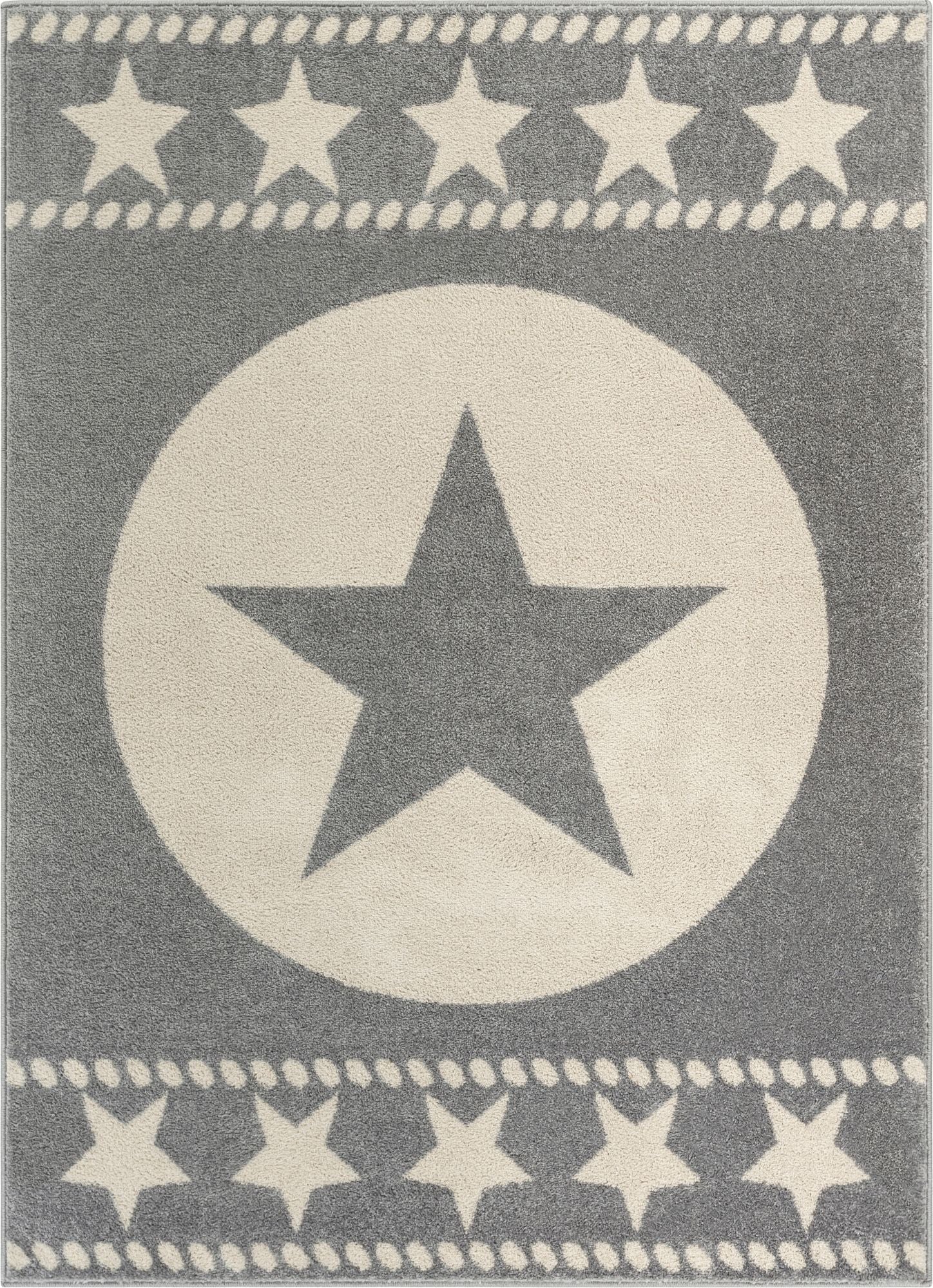 Sparrow Grey Modern Novelty 5'3" x 7'3" Rug