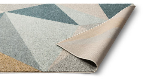 Zelda Gold Modern Geometric Rug