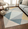Zelda Gold Modern Geometric Rug