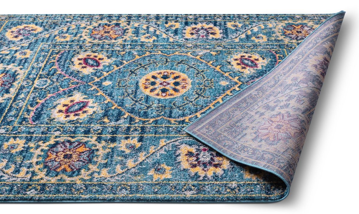 Mae Blue Modern Bohemian 7'10" x 9'10" Rug