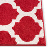 Zoe Red Modern Trellis Rug
