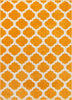 Zoe Orange Modern Trellis Rug