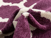 Zoe Purple Modern Trellis Rug