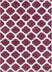 Zoe Purple Modern Trellis Rug