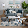 Alvin Dark Blue Mid-Century Modern Rug