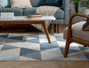 Alvin Dark Blue Mid-Century Modern Rug