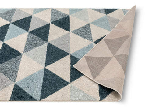 Alvin Dark Blue Mid-Century Modern Rug