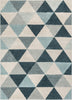 Alvin Dark Blue Mid-Century Modern Rug