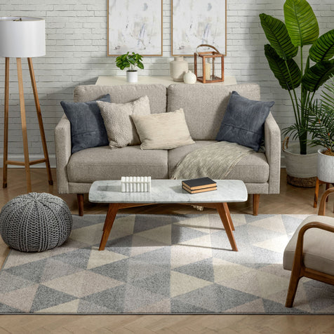 Alvin Grey Mid-Century Modern Rug