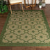 Sol Lattice Trellis Indoor Outdoor Green Flatweave Rug