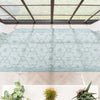 Sol Nordic Lattice Trellis Indoor Outdoor Light Blue Flatweave Rug
