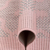 Sol Lattice Trellis Indoor Outdoor Blush Flatweave Rug