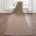 Custom Size Runner Leif Nordic Geometric Pattern Taupe 31 Inches Width x Choose Your Length Hallway Indoor/Outdoor Runner Rug