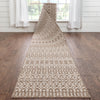 Custom Size Runner Nord Nordic Lattice Pattern Taupe 31 Inches Width x Choose Your Length Hallway Indoor/Outdoor Runner Rug