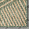 Linden Modern Stripes Indoor/Outdoor Green Flat-Weave Rug