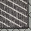 Linden Modern Stripes Indoor/Outdoor Grey Flat-Weave Rug